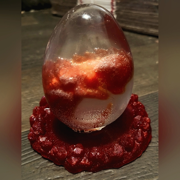 Handmade Resin Baby Dragon Egg in Nest. - Picture 5 of 16